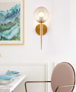đèn gắn tường trang trí quả cầu thủy tinh