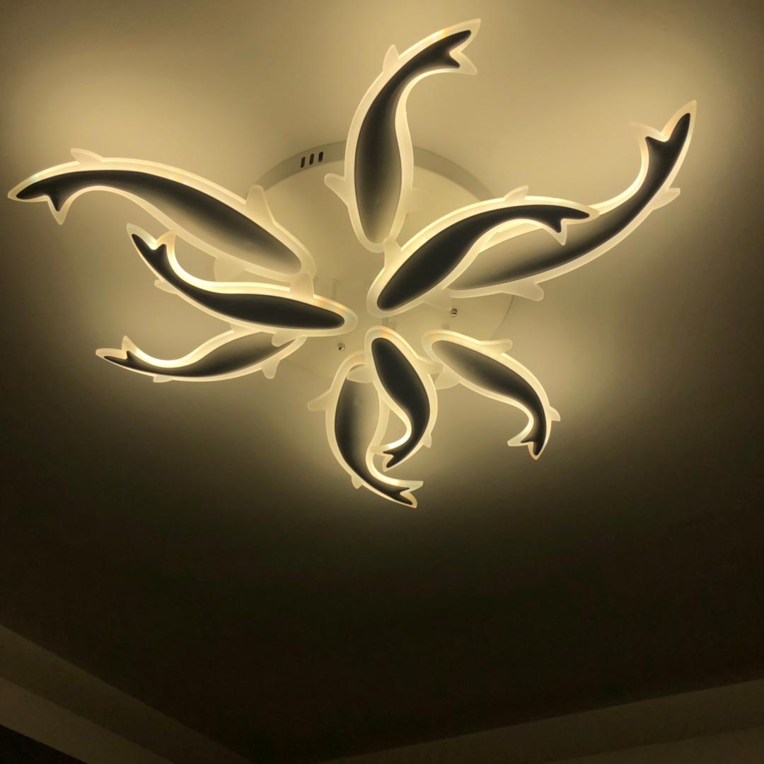 Đèn mâm LED ốp trần Đàn Cá Heo
