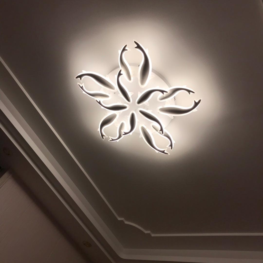 Đèn mâm LED ốp trần Đàn Cá Heo