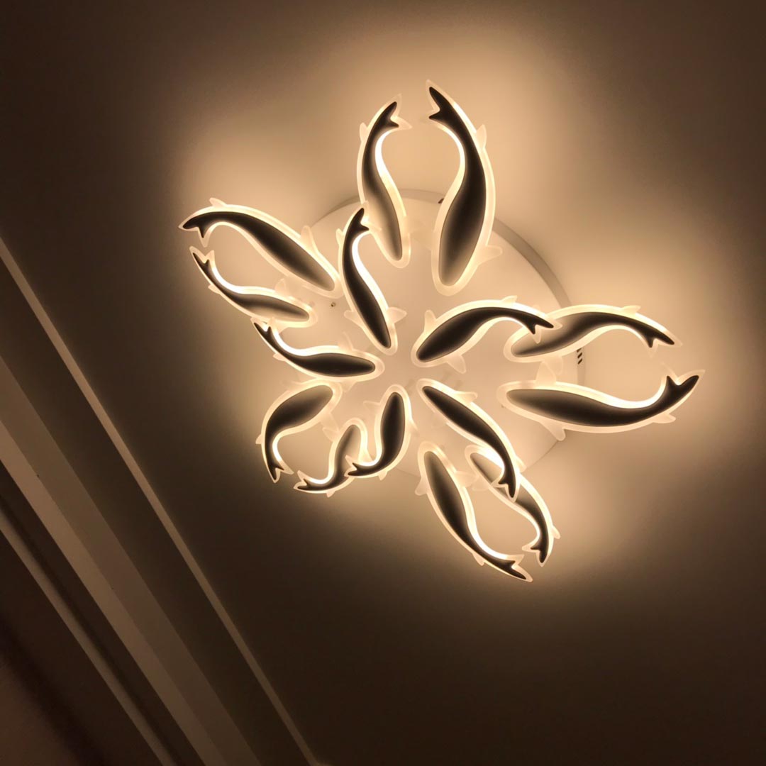 Đèn mâm LED ốp trần Đàn Cá Heo