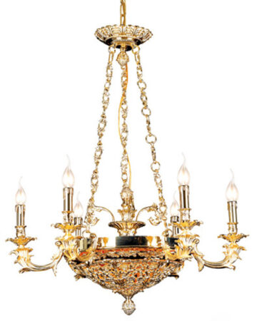 Đèn chùm đồng nến cao cấp