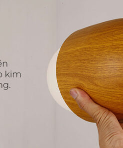 Đèn thả trang trí gỗ & thủy tinh KD85775