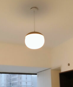 Đèn thả trang trí gỗ & thủy tinh KD85775