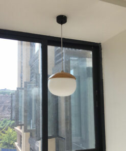 Đèn thả trang trí gỗ & thủy tinh KD85775