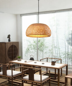 VIRGO V9311 | Đèn thả mây tre đan trang trí
