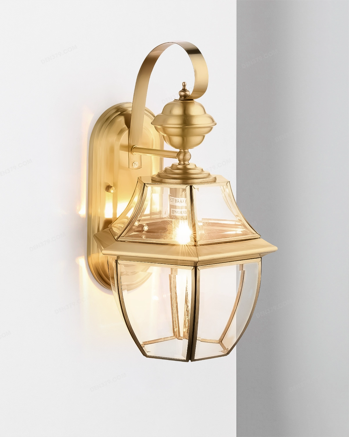 Đèn tường đồng trang trí ngoài trời W123