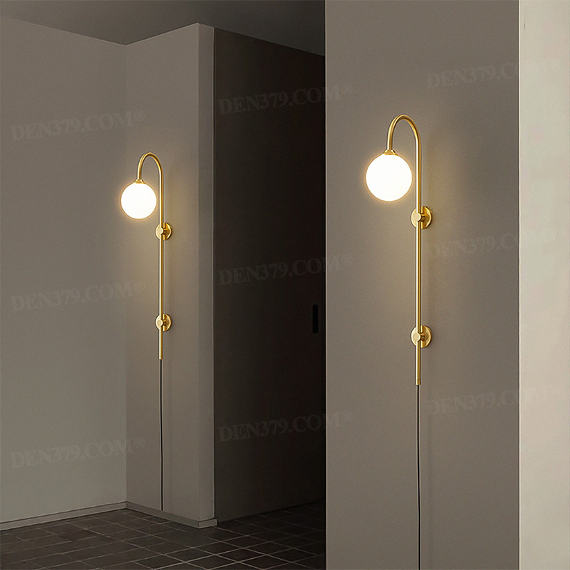 Đèn gắn tường decor đồng thau Minimalist 65759