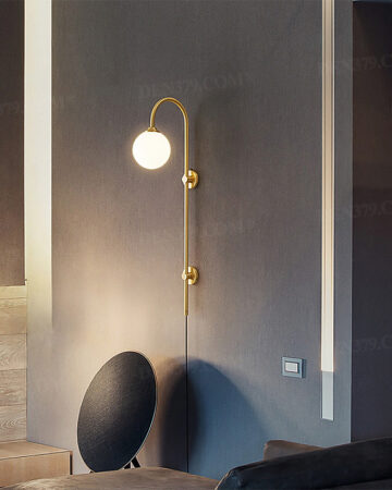 Đèn gắn tường decor đồng thau Minimalist  65759