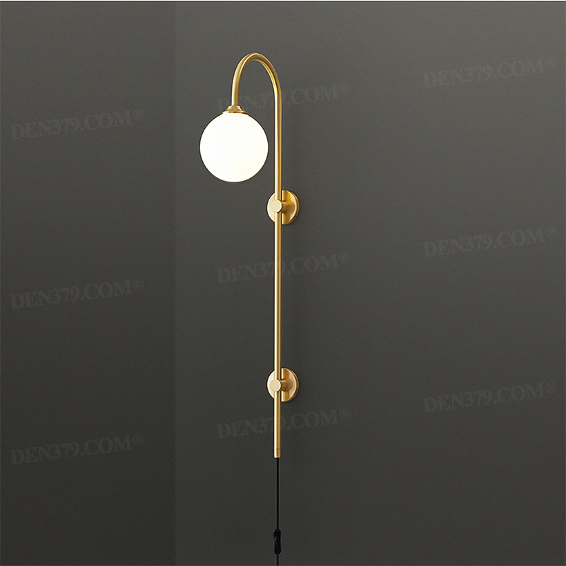 Đèn gắn tường decor đồng thau Minimalist 65759