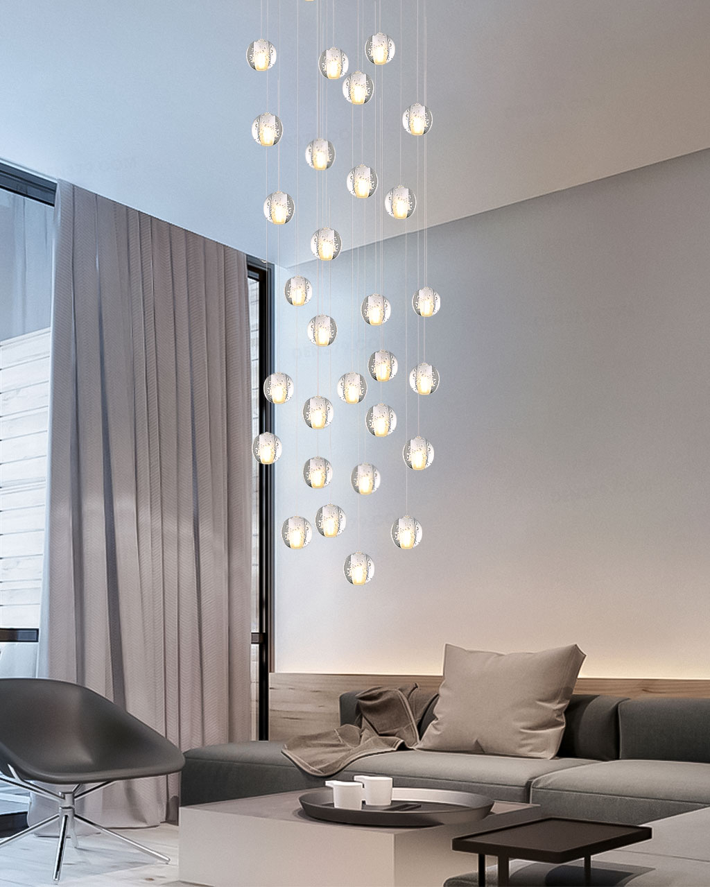 Đèn thả trang trí pha lê Giọt Nước TD02