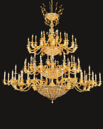 Đèn chùm đồng nến cao cấp