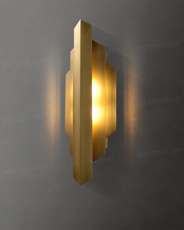 Đèn tường phòng khách, đầu giường tối giản bằng đồng 65977