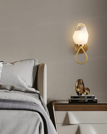 Đèn tường bằng đồng decor nụ hồng sáng tạo 65837