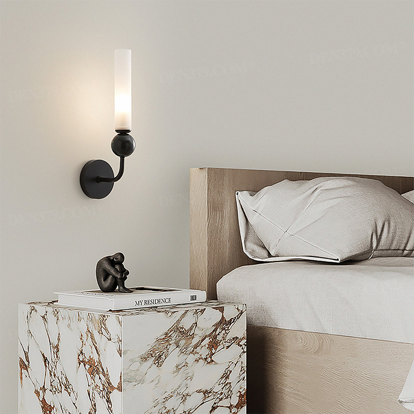 Đèn tường hiện đại bằng đồng và đá marble 65864