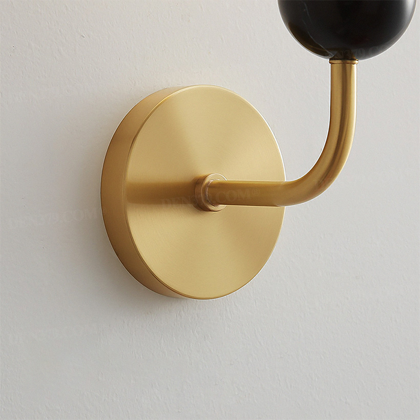 Đèn tường hiện đại bằng đồng và đá marble 65864