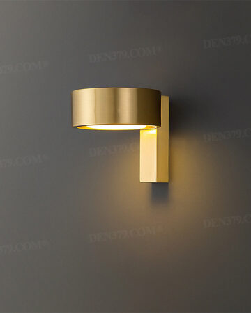 Đèn tường tròn bằng đồng hiện đại tối giản 65877