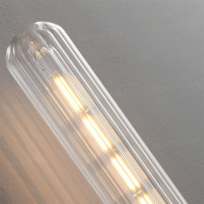 Đèn tường bằng đồng decor 2 đầu thủy tinh 65914