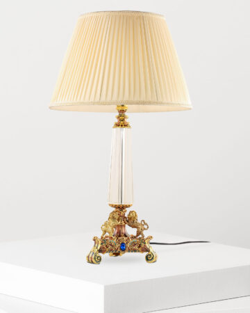 Đèn bàn cổ điển thân đồng cao cấp T129