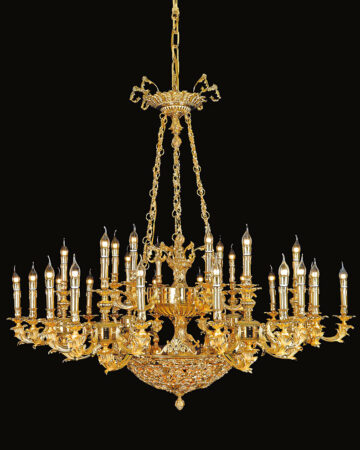 Đèn chùm đồng nến cao cấp