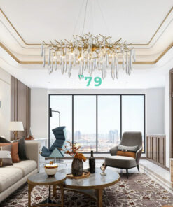 đèn chùm trang trí phòng khách phòng ngủ bàn ăn thủy tinh giọt nước