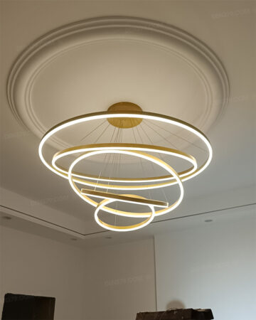 Đèn thả LED thông tầng 5 vòng sáng 72551