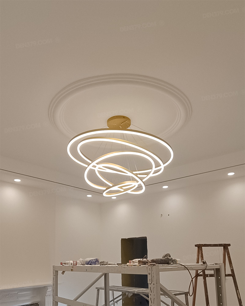 Đèn thả LED thông tầng 5 vòng sáng 72551