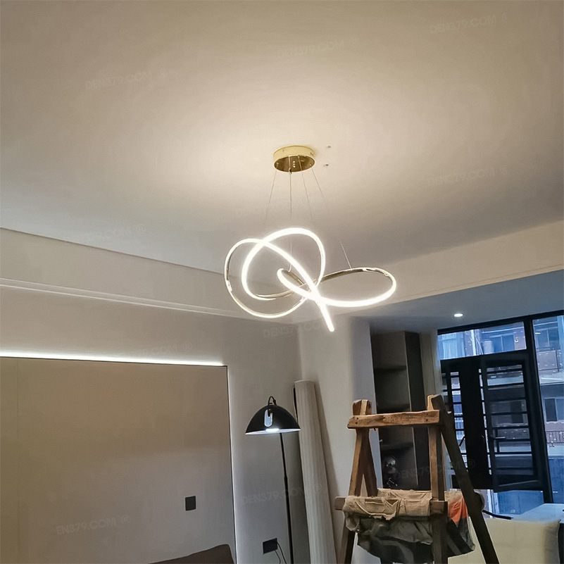 Đèn thả LED thân vàng cao cấp 72620