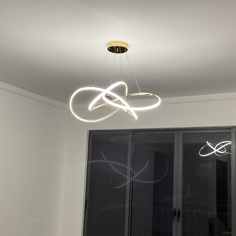 Đèn thả LED thân vàng cao cấp 72620