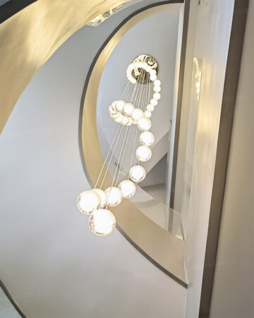 Đèn thả pha lê trang trí thông tầng 72632