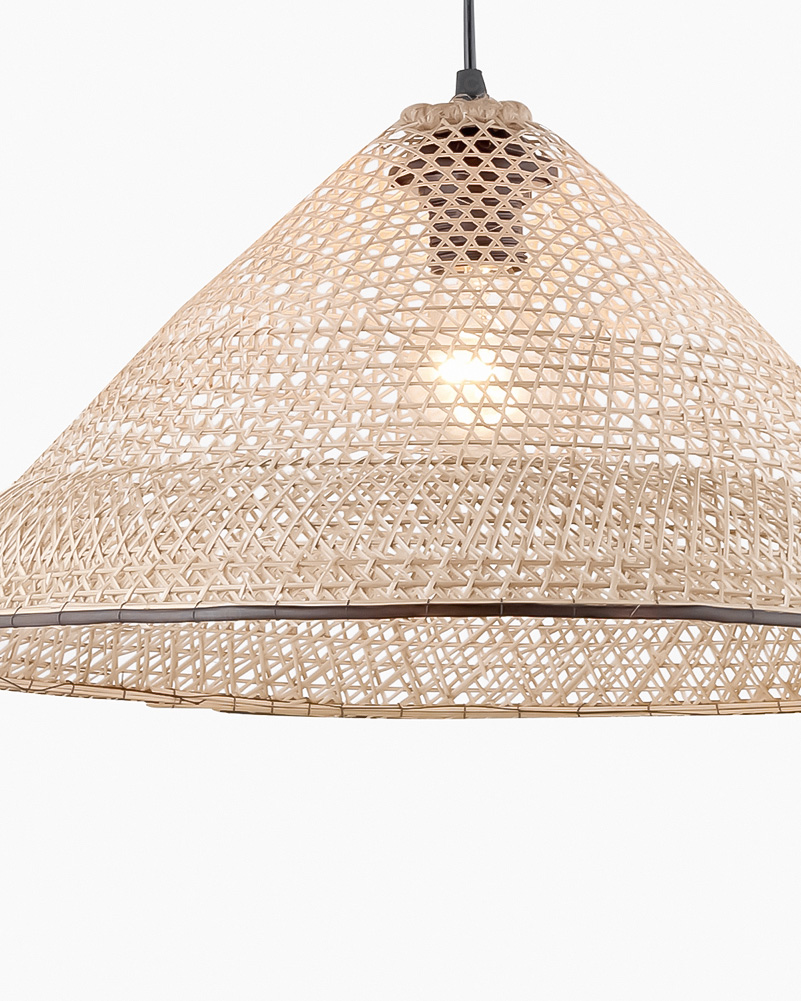 Đèn thả mây tre trang trí V92614