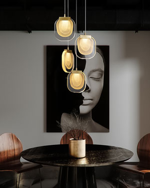 Đèn thả trang trí pha lê cao cấp 42339