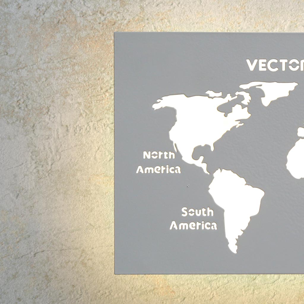 Đèn tường LED Bản đồ thế giới (L1378)