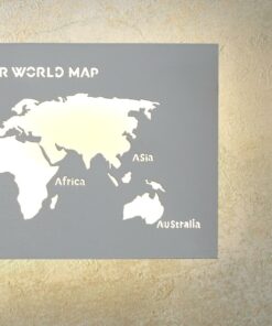 Đèn tường LED Bản đồ thế giới (L1378)