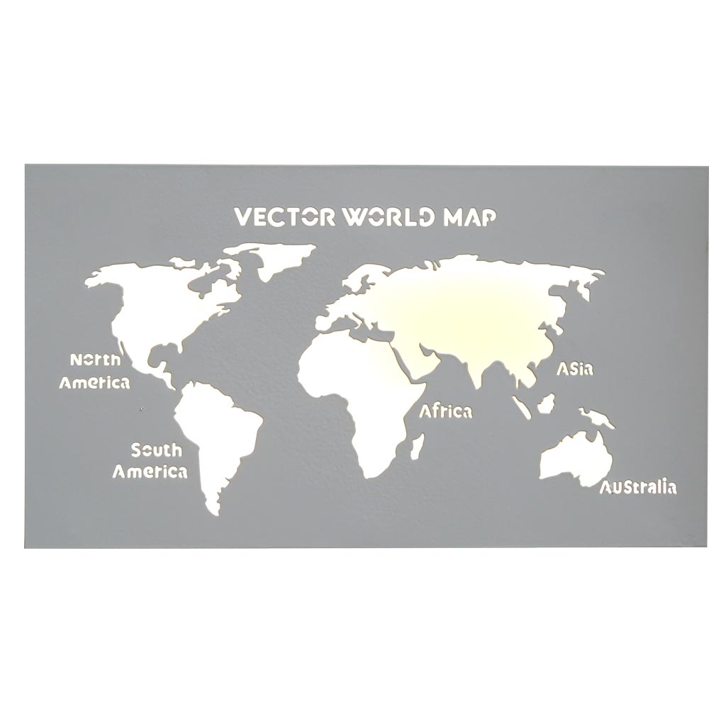 Đèn tường LED Bản đồ thế giới (L1378)