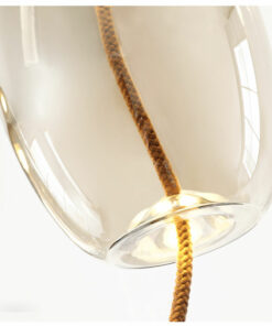 VIRGO V219 | Đèn thả trang trí thủy tinh màu trà cao cấp