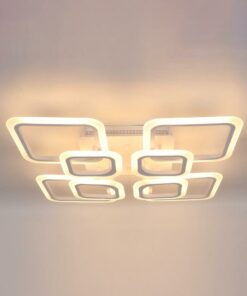 đèn mâm led ốp trần ô vuông hiện đại