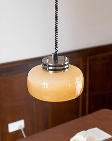 Đèn thả thủy tinh cao cấp phong cách retro 63928
