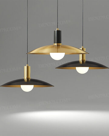 Đèn thả hiện đại chiếc đĩa bay bằng đồng cao cấp 63891