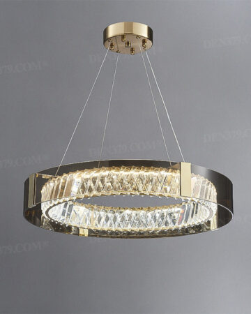 Đèn thả vòng tròn pha lê hiện đại 63881