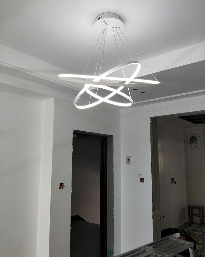 Đèn thả LED hiện đại 3 vòng tròn LT429