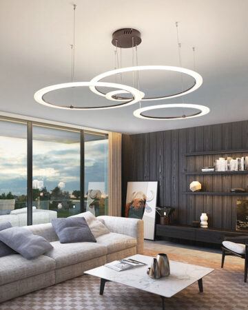 VIRGO V831B | Đèn thả LED 4 vòng hiện đại | 3 chế độ sáng