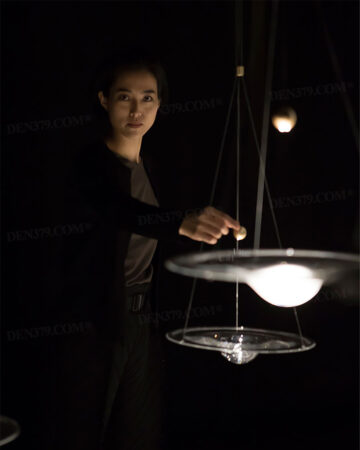 Đèn thả trang trí thủy tinh giọt nước phong cách hiện đại 64036