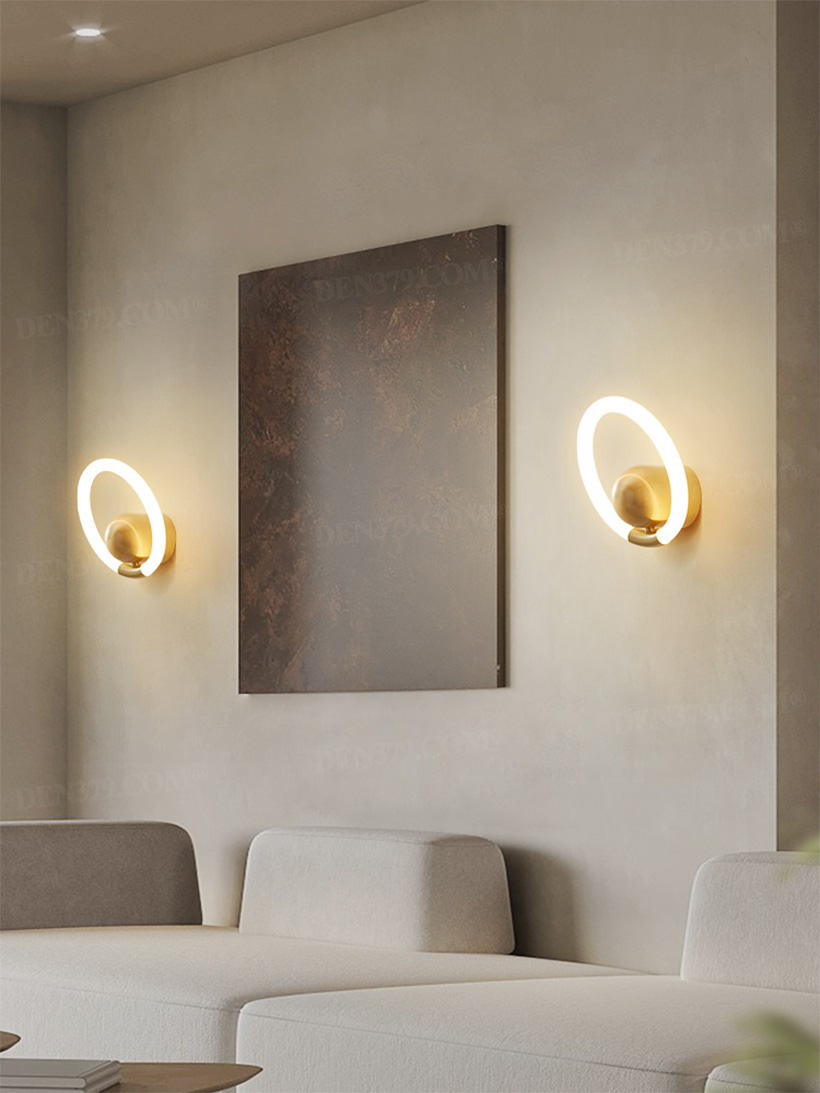 Đèn gắn tường acrylic chiếu sáng 360 độ 66170
