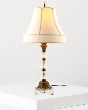 Đèn bàn thân đồng pha lê cao cấp T21004