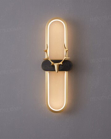 Đèn tường bằng đồng đầu hươu hiện đại 66254