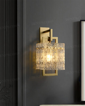 Đèn tường bằng đồng thủy tinh cao cấp 66312