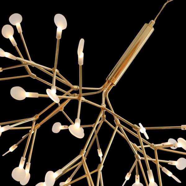 Đèn chùm trang trí Hera Thân Vàng cao cấp cho phòng ngủ, phòng khách, bàn ăn