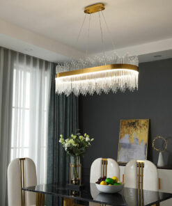 đèn chùm trang trí pha lê hiện đại