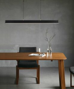 đèn thả trang trí bằng nhôm gỗ