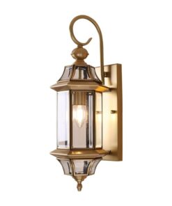 đèn tường đồng ngoài trời cổ điển